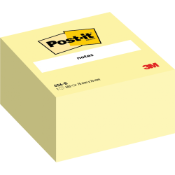 Post-it Note Cube 76x76mm 450 Sheets Canary Yellow 636-B