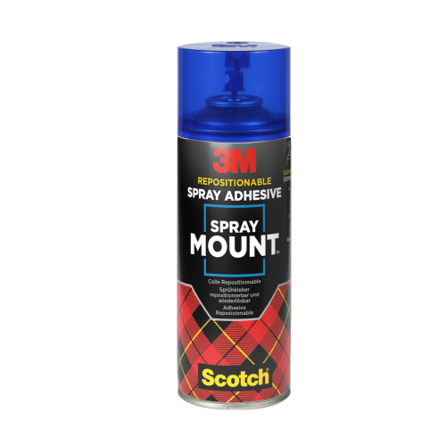 Scotch Spray Mount Transparent Repositioning Adhesive Spray Can 400ml
