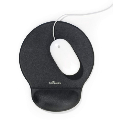 Durable ERGOTOP Soft Touch Mouse Mat with Gel Support Wrist Rest Grey