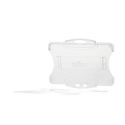 Durable Security Pass Plastic ID Card Holders for Lanyards PK10 Clear