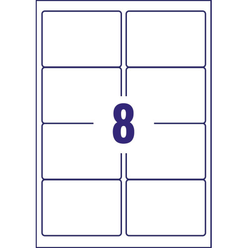 Avery J8165-100 QuickDRY Parcel Labels 100 Sheets - 8 Labels per Sheet