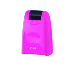 Plus By Pentel Guard Your ID Camouflage Roller Stamp Pink w/Black Ink