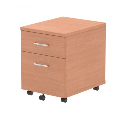 Dynamic Impulse 2 Drawer Mobile Pedestal Beech