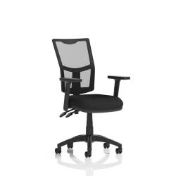 Dynamic Eclipse Plus II Lever Task Operator Chair Mesh Back Height Adjust Arms