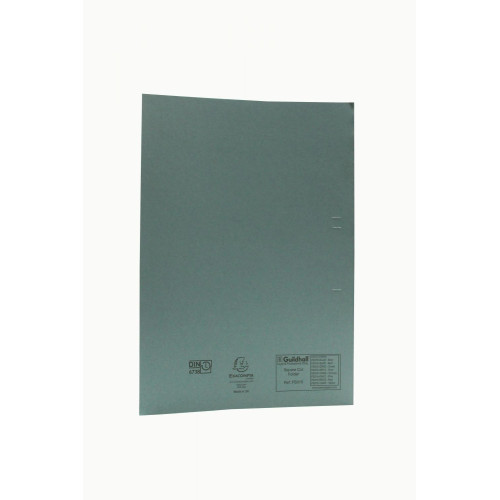 Exacompta Guildhall Square Cut Folder Foolscap Blue Pack of 100