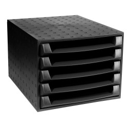 Exacompta THE BOX Open Desktop Organiser ECOBlack Black