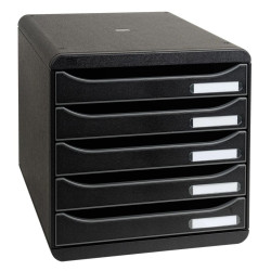 Exacompta BIG-BOX PLUS Desktop Organiser ECOBlack Black