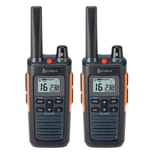 Cobra RX680 2 Way Radio 16 Channel Twin Pack