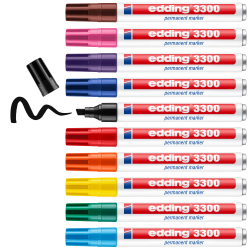 edding 3300 Permanent Marker Assorted colour Pack of 10