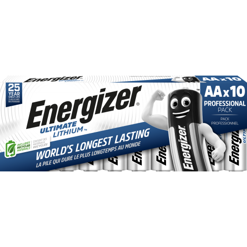 Energizer Lithium AA Battery Pack of 10