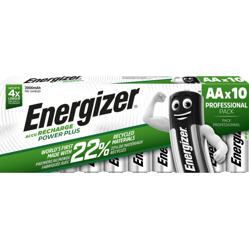 Energizer Rechargeable Power Plus AA Battery Pack of 10