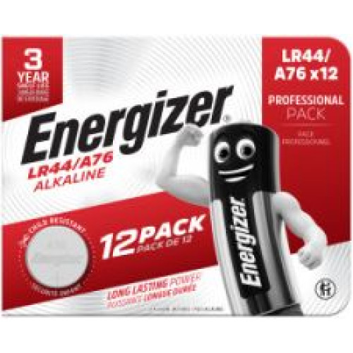Energizer Alkaline LR44 Coin Cell Pack of 12