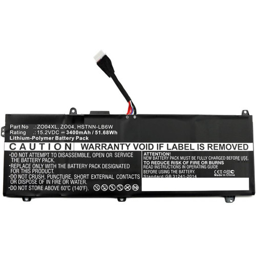 Laptop Battery for HP 51.68Wh