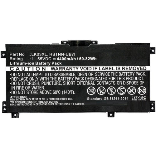 Laptop Battery for HP 50.82Wh