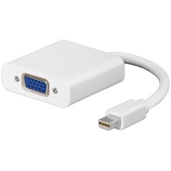 Mini Displayport-VGA M-F White