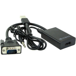 VGA + Audio to HDMI converter
