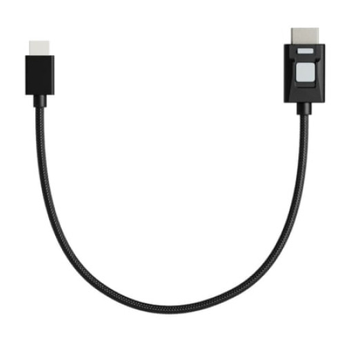 Atomos 4K60 HDR Locking Full HDMI to Mini-HDMI 11.8-Inch Cable for High-Speed Video Transfer (Black)