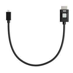 Atomos 4K60 HDR Locking Full HDMI to Micro-HDMI 11.8-Inch Cable for High-Speed Video Transfer (Black)
