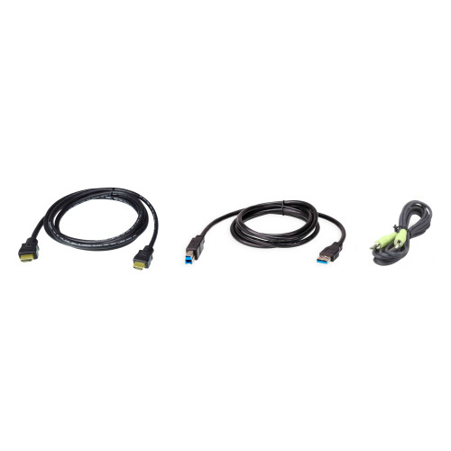 ATEN 2L-7D02UHX3 KVM cable Black 1.8 m