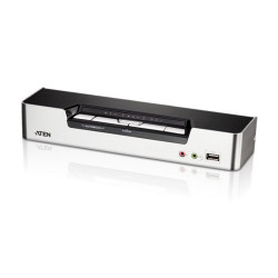 ATEN 4-Port USB HDMI KVM Switch with Audio & USB 2.0 Hub (KVM cables included)