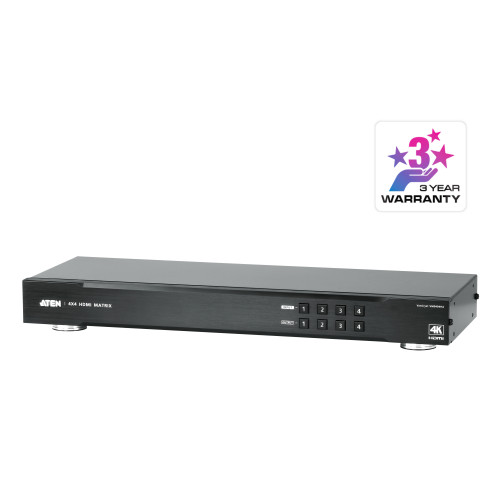 ATEN 4 x 4 4K HDMI Audio/Video Matrix Switch