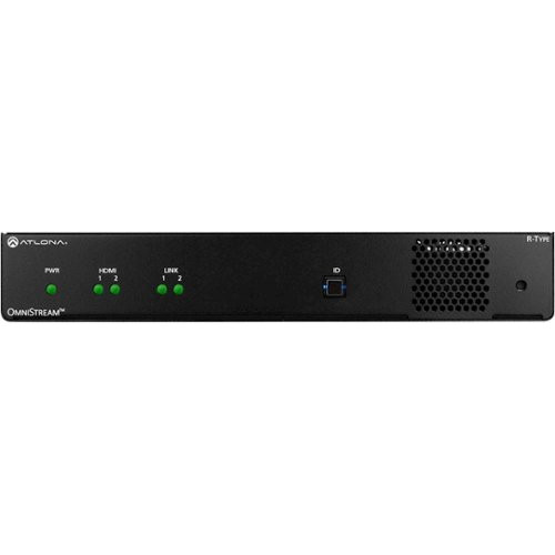 Atlona - OmniStream R-Type Dual-Channel Networked AV Encoder - Black