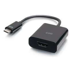C2G USB-C to HDMI Audio/Video Adapter Converter  4K 60Hz  Black