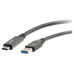C2G 28831 USB 3.0 USB-C to USB-A Cable M/M  Black (USB IF Certified) (3 Feet  0.91 Meters)