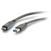 C2G 28831 USB 3.0 USB-C to USB-A Cable M/M  Black (USB IF Certified) (3 Feet  0.91 Meters)