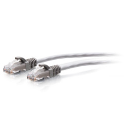C2G 20ft Cat6a Snagless Unshielded UTP Slim Ethernet Patch Cable Gray C2G30123