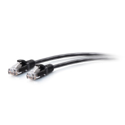 C2G 12ft Cat6a Snagless Unshielded UTP Slim Ethernet Patch Cable Black C2G30149