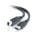 2M USB AB M/M USB 3.0 CBL BLK