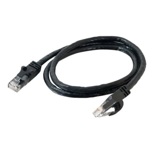 C2G Cat6 Booted Unshielded (UTP) Network Patch Cable - Patch cable - RJ-45 (M) to RJ-45 (M) - 6.6 ft - UTP - CAT 6 - molded  snagless  stranded - black
