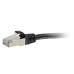 C2G Cat6a Booted Shielded (STP) Network Patch Cable - Patch cable - RJ-45 (M) to RJ-45 (M) - 10 ft - STP - CAT 6a - molded  snagless  stranded - black
