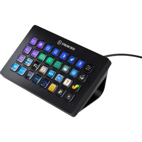 Elgato - Stream Deck XL Wired Keypad with Back Lighting - Black