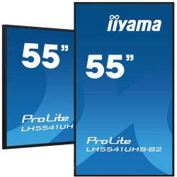 iiyama LH5541UHS-B2 Signage Display Kiosk design 138.7 cm (54.6") LCD 500 cd/m² 4K Ultra HD Black Built-in processor 24/7
