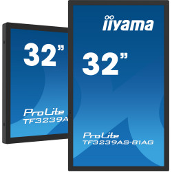 iiyama TF3239AS-B1AG computer monitor 80 cm (31.5") 1920 x 1080 pixels Full HD LED Touchscreen Black