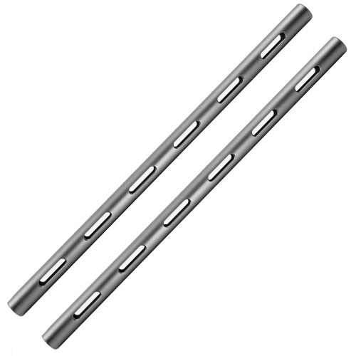 KONDOR BLUE 30 cm (12 Zoll) | 15 mm Raumgrau Luftfahrt-Aluminium PPSh Stangen (M12 Innengewinde) 30,5 cm (12 Zoll) (Paar)