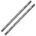 KONDOR BLUE 30 cm (12 Zoll) | 15 mm Raumgrau Luftfahrt-Aluminium PPSh Stangen (M12 Innengewinde) 30,5 cm (12 Zoll) (Paar)