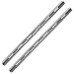 KONDOR BLUE 30 cm (12 Zoll) | 15 mm Raumgrau Luftfahrt-Aluminium PPSh Stangen (M12 Innengewinde) 30,5 cm (12 Zoll) (Paar)