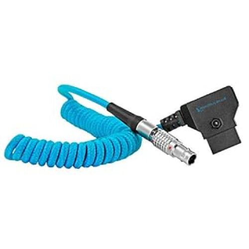 KONDOR BLUE Coiled D-TAP to LEMO 2 Pin 0B Male Power Cable Compatible with Zcam | Teradek | ARRI | RED | Paralinx | Preston | Cinegears | Ghost Eye Wireless | Transvideo | Switronix | Panasonic (B08MSMJX23)