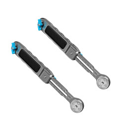 KONDOR BLUE | Pro Rosette Reversible Extension Arms (Set) | Durable, Lightweight & Stable with 12+ Accessory mounting Locations | Space Gray