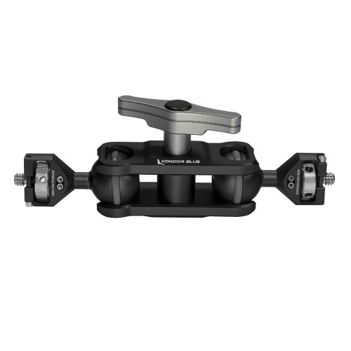 KONDOR BLUE Cine Magic Arm con doppia testa a sfera | Nero