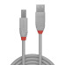 Lindy 5m USB 2.0 Type A to B Cable, Anthra Line, Grey