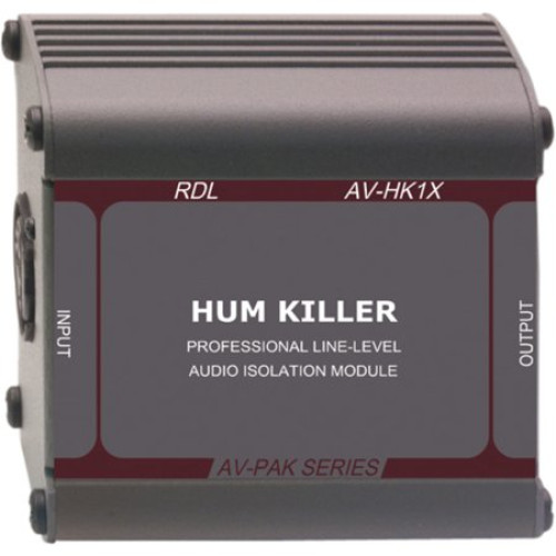 RDL AV-HK1X  HUM KILLER  Audio Isolation Transformer  XLR Input and Output