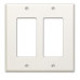 RDL CP-2 Double Cover Plate  White