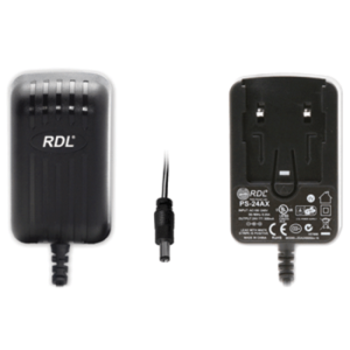 RDL PS-24AX 24 Vdc Switching Power Supply Interchangeable AC Plug