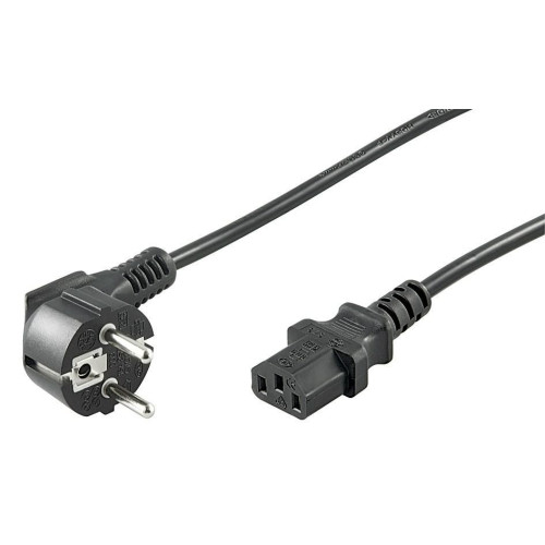 Power Cord 0,5m Black IEC320