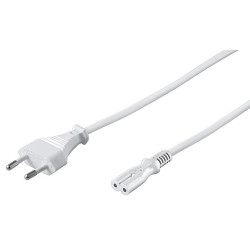 Power Cord Notebook 10m White