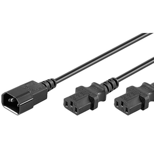 Power Cord C13x2 - C14 1.8m